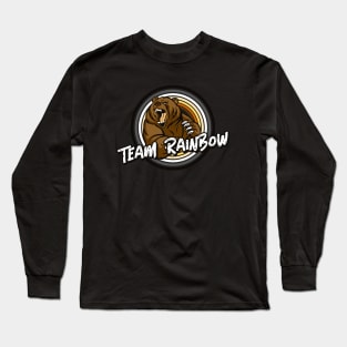 Team Rainbow LGBT Gay bear Long Sleeve T-Shirt